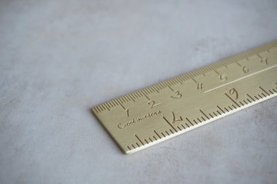 It's Written Brass Ruler