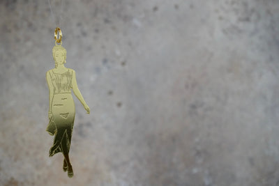 Brass Charmed Keychain